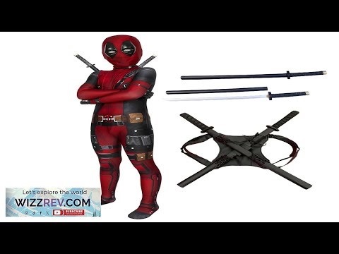 Deadpool Costume Kids Superhero Deadpool Child Cosplay Costume Swords Kids Jumpsuit Deadpool