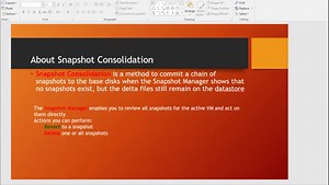 Creating and Managing Snapshots in VMware vSphere 6.5 Web Client - Part 11