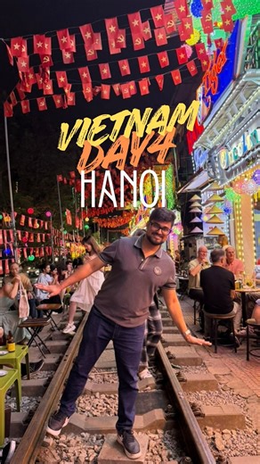 Sanjana & Tanmay on Instagram: "Phu Quoc ➝ Hanoi 🇻🇳✈️ | Day 4 Vietnam Travel Vlog Checked out from Phu Quoc, airport run done, and flight leke seedha Hanoi. Hotel check-in, quick freshen up — and we stepped out to explore Hanoi city 💼✨ From local markets 🛍️ to the iconic Train Street Hanoi 🚆, a calm walk around Hoan Kiem Lake 🌿, shopping at Uniqlo Vietnam 🛒, and ending the day with Indian food in Hanoi 🍛 — this day felt like a complete Hanoi itinerary. 📌 Hanoi Travel Tips (Save This): �