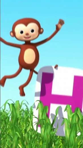 Let's Learn ABC From Jumping Animals! (A-N)🎶 #songs #forkids #shorts #learning
