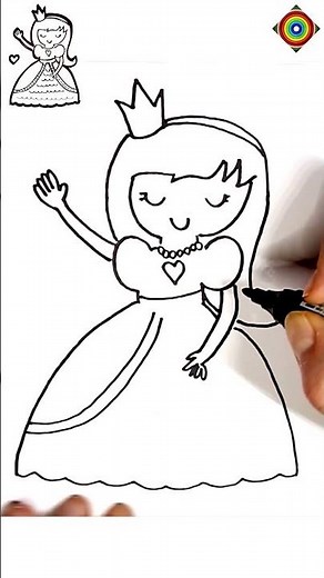 Cómo Dibujar una PRINCESA - How To Draw a Princess 🌈 Dibujos para Niños