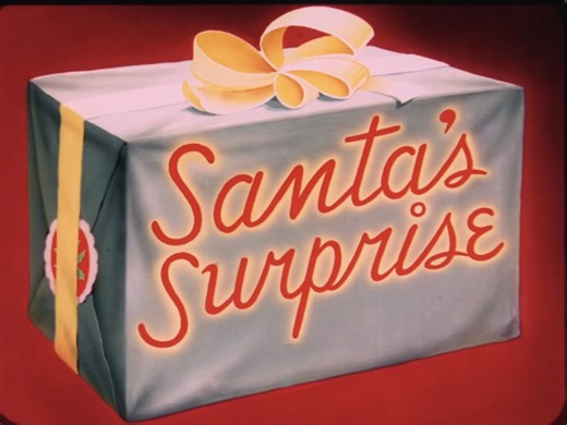派拉蒙动画奥德丽给圣诞老人的惊喜 Santa's Surprise.1947.米高梅动画原版标题卡