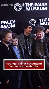 10K views · 70 reactions | With not a demogorgon in sight the Stranger Things cast reunited at a final season celebration #NewsForYou | Mirror TV | Facebook