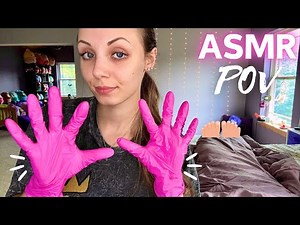 ASMR Full Body POV Massage and Chiropractic Session! 🩷 (Glove Sounds)