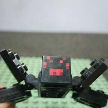how to build Lego Minecraft spider