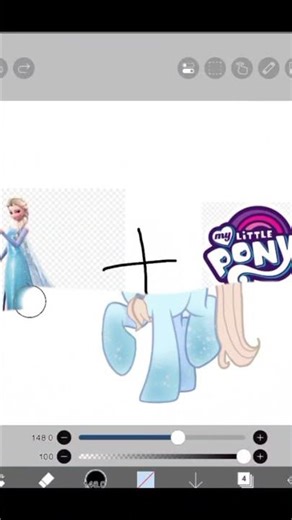 turning elsa into a mlp #frozen #mlp #mylittlepony #elsa #fyp