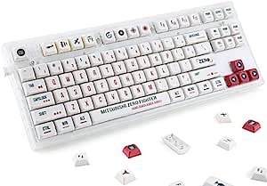 Custom XDA Profile Keycaps - Full 162 Keys - PBT & Dye Sublimated - Compatible with 60%, 75%, 80%, 85%, 100% ANSI Layout Keyboards (Aircraft Theme)