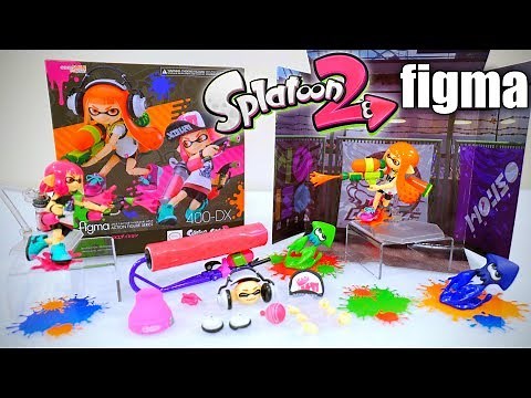 Splatoon 2 Inkling Girl DX EDITION figma Figure Set UNBOXING