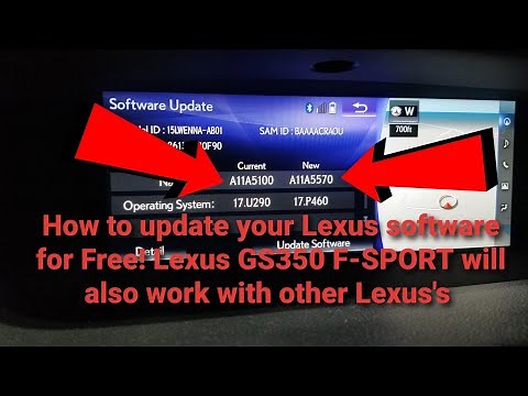How to update your Lexus software Free! GS350 F-SPORT works with other Lexus's #how #free