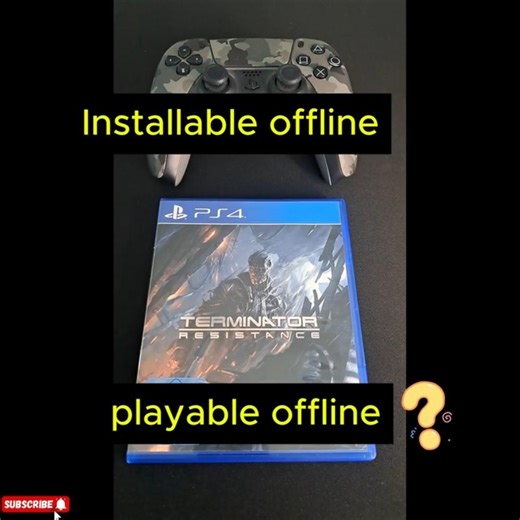 Installable and playable offline? Terminator Resistance (Ps4)