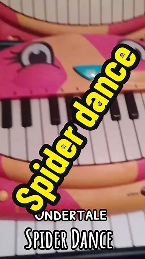 Cat Playing Spider Dance from Undertale on Piano