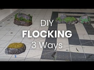 How to make DIY flocking 3 ways - cheap and easy.