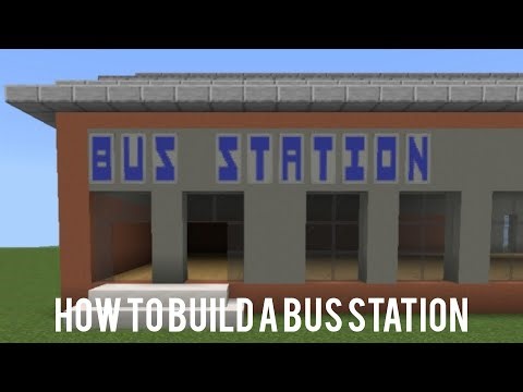 Minecraft| How To Build A Bus Station