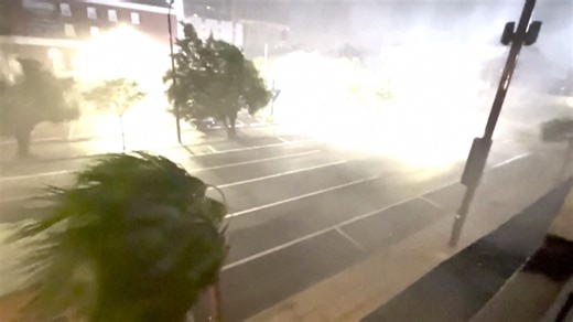 Huracán Milton: impactante video del momento en que tocó tierra en Florida