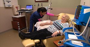 Nurse and patient switch roles decades after first meeting