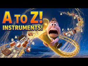 Full Alphabet A to Z | Musical Instruments Names and Sounds for Toddlers