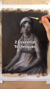 23K views · 1.7K reactions | These are the 2 most essential techniques in painting: “Underpainting” - a monochromatic layer in which value variation is achieved through variation in paint transparency “Grisaille” - a monochromatic layer in which value variation is achieved through opaque paints mixtures They are highly effective for three purposes: 1) Stages in the painting process 2) Skill boosting exercises 3) Sketching methods Hope you find this useful! | Ken Goshen | Facebook