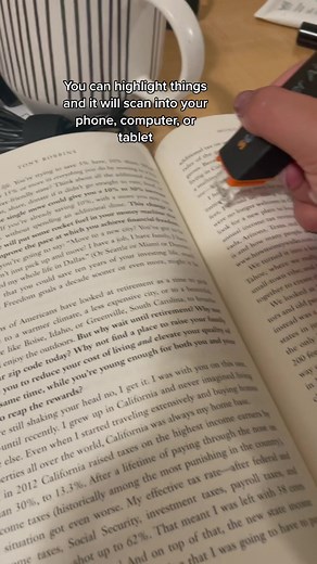 This highlighter scanner is perfect for note taking as a student (can buy on Amazon or link in bio) #scanmarker #student