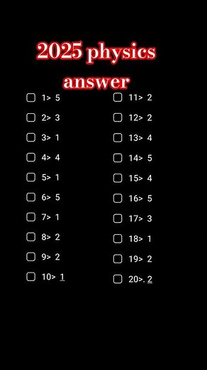 2025 physics answer #2025 #answer #physics #alexam