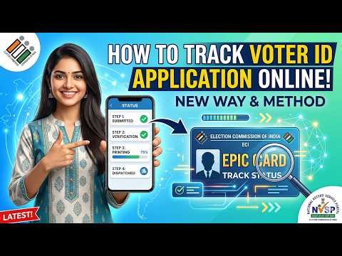 How to Track Voter Id Card Application Status online New way to track voter id application status