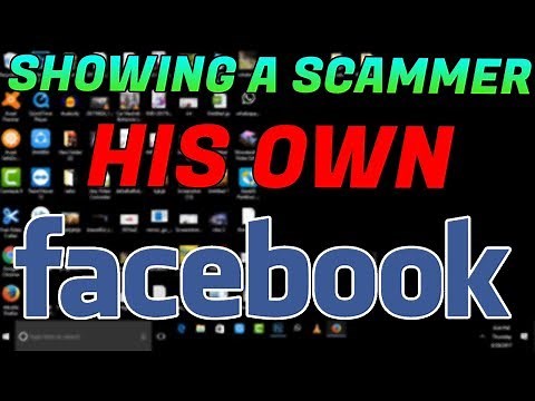 Showing a scammer his facebook! + Reaction