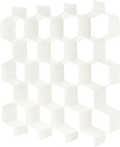 Drawer Divider, Drawer Organizer Hierarchical Classification Storage Divider, Household Items (White)