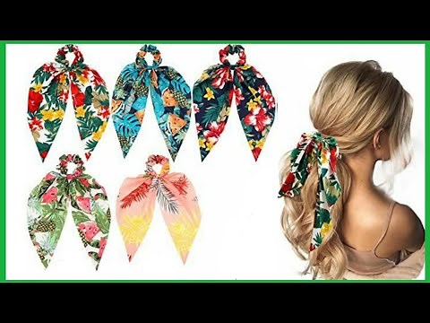 ✔Diy Scrunchies/Easy Bow/Cómo Hacer Scrunchies o Coleteros Con Lazo//Tutorial de costura Fácil