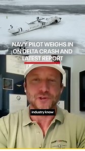 476K views · 4.3K reactions | Former Top Gun U.S. Navy pilot Matthew "Whiz" Buckley broke down the preliminary crash report on the Delta Air Lines Toronto plane crash. | Fox 9 | Facebook