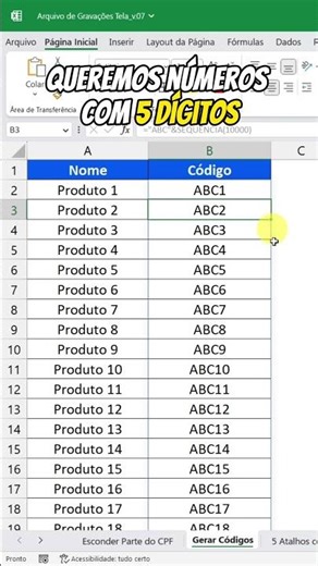 AMAZING: Discover how CREATING RANDOM CODES IN EXCEL saves you TIME! WATCH NOW! #excel