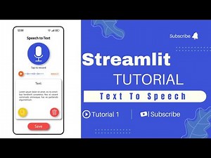 Streamlit Audio to Text Converter Web App | Complete Streamlit Python Course | Tutorial 1