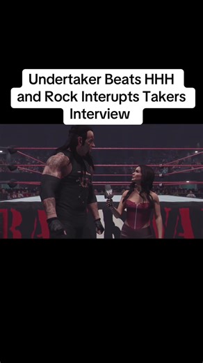 Undertaker Post Match Interview Targets HHH gets confronted By The Rock #wwe2k26 #undertaker