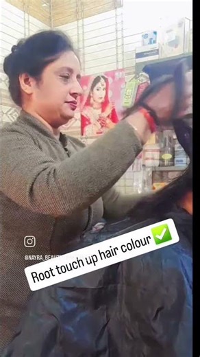 24 March 2026 Root touch up hair colour ✅️...