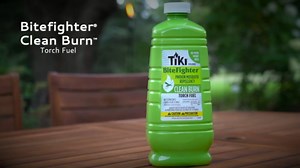 TIKI BiteFighter Mosquito Repellent Torch Fuel – 3/4 Gallon (100 oz.), Citronella & Cedar Formula for Mosquito Repellency, Easy Pour Bottle, Use with Torches & Table Torches, Outdoor & Backyard Use
