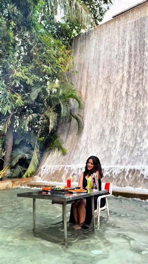Indori Zayka® on Instagram: "THE WATERFALL RESTAURANT ~ ENJOY LIVE MUSIC ON WEEKENDS😍 . Enjoy Your Breakfast Inside The Pool 😍 Pool Timings : 10:00 AM ~ 6:00 PM Restaurant Timings: 11:00 AM ~ Midnight . . @the_waterfall_restaurant brings you: # Fine-Dining Restaurant With LIVE BARBEQUE GRILLS On Every Table. # Spacious Premise With Various Seatings ~ Waterfall Dining, Garden Seatings, Poolside Seatings & Indoor Dining. # You Can Book This Place For Private Parties, POOL PARTIES, Kitty Parties 
