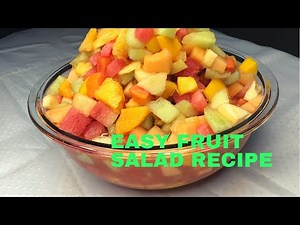 The Fruit basket/simple easy fruit salad recipe/ the rainbow delight