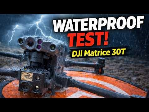 DJI Matrice 30T drone in heavy rain | Endurance test