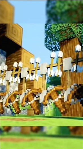 army of villagers preparing to defence there village, Minecraft Animation