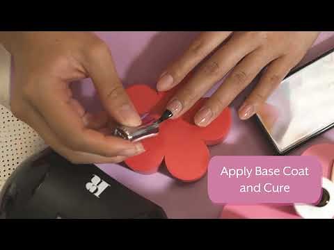 Red Carpet Manicure - Solid Cream Gel Polish Step By Step