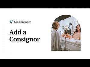 Add a Consignor