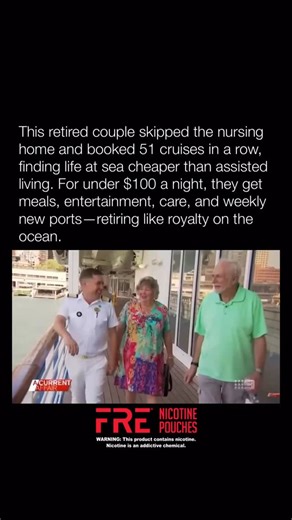 3.1M Commanders on Instagram: "A retired couple ditched the nursing home and booked 51 cruises instead, living at sea for under $100 a night with meals, entertainment, housekeeping, medical care, and a new port nearly every week."