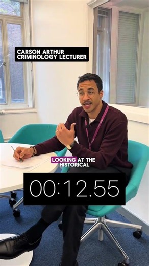 Let’s play 60 second module with Criminology lecturer, Carson ⏰