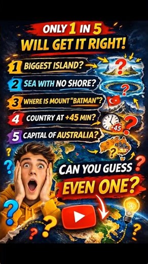 5 Questions in 30 Seconds — How Many Can You Get? #quiz #challenge #test #questions #knowledge