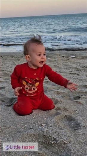 Niyayesh’s First Sand Play at the Beach 🌊✨ | Cute & Funny First Experience