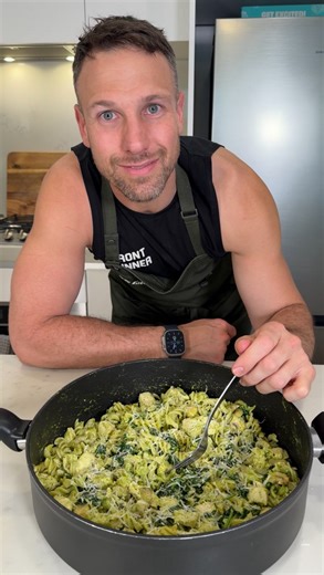 Jeff Eats on Instagram: "Chicken Pesto Pasta Ingredients • 600 g chicken breast • 300 g gluten-free pasta spirals • 1 cup mushrooms • 2 cups fresh basil • 45 g pine nuts • 45 g baby capers • 120 g baby spinach • ½ cup Parmesan cheese • 120 ml olive oil • 1 clove garlic, finely chopped • 1 lemon (zest + juice) • Salt + pepper to taste Method Step 1 Boil water in a large pot. Add your pasta and let it cook until al dente. Once cooked, drain and set aside. Step 2 Heat a frypan on medium heat and li