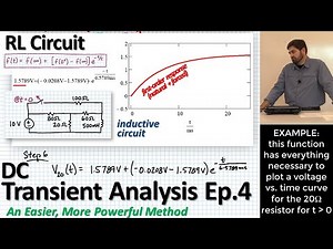 Transient DC Circuit Analysis Ep.4: Using An Easy, Powerful Method for 1st Order Transient Responses