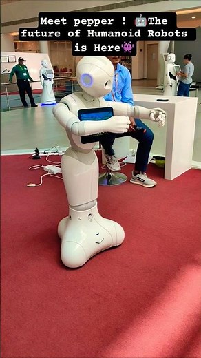 Meet pepper!👾the future of Humanoid Robots is Here!#tech#robot#future#ytshorts#youtubeshorts#shorts