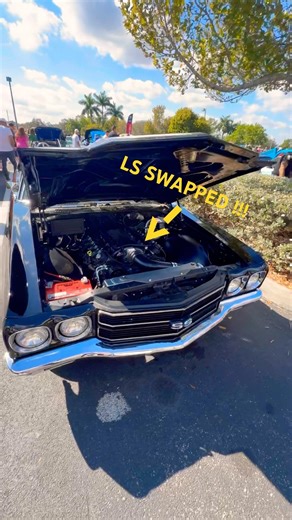 SS CHEVELLE 1970 black with white racing stripes, fully retro rebuilt ￼#shorts #shortvideo