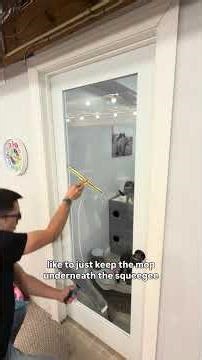 How to clean interior windows.