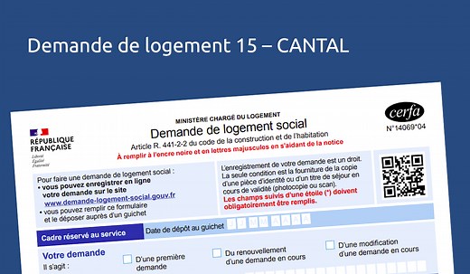 Demande de logement 15 - Mon compte logement social Cantal en ligne