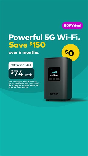 Save $150 on powerful 5G internet over 6 months (includes Standard...